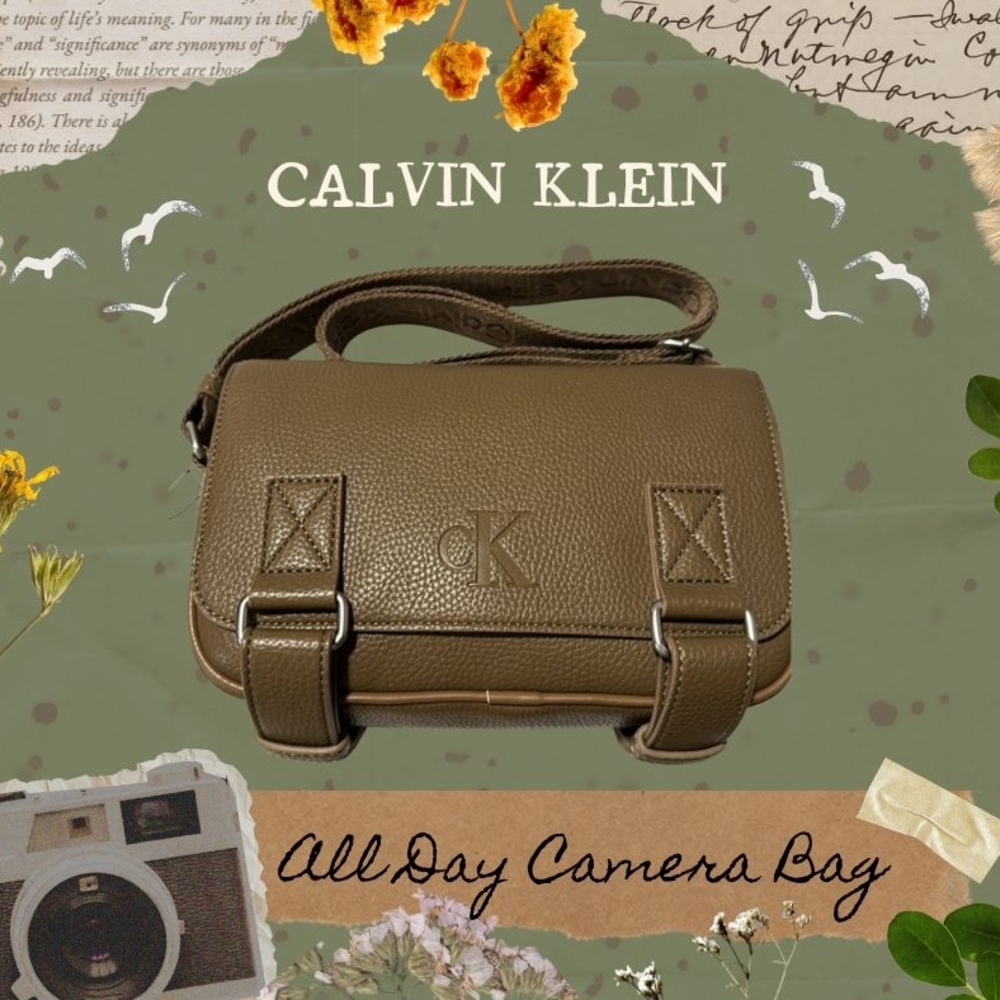 Calvin Klein Olive Messenger Bag